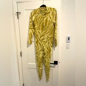 Shimmer disco zebra costume jumpsuit